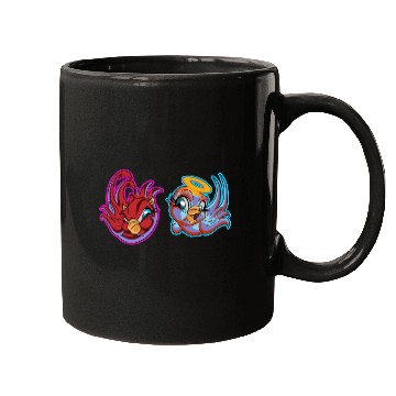 Discover bird heaven angel vs. bird hell devil Mugs