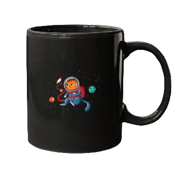 Discover Catronaut Cat Astronaut Deep In Space Cosmic Mugs