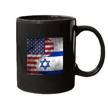 Discover USA Israel Dual Yin Yang Flag Mugs