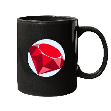 Discover Elegant Ruby Geometric Pattern Mugs