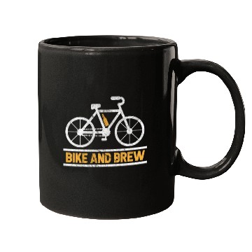 Discover Cycling Bike And Brew Mugs