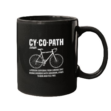 Discover Cycling Cycopath Definition Mugs