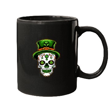 Discover Sugar Skull St Patricks Day Mugs