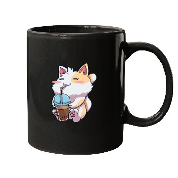 Discover Cat Bubble Tea Anime Mugs