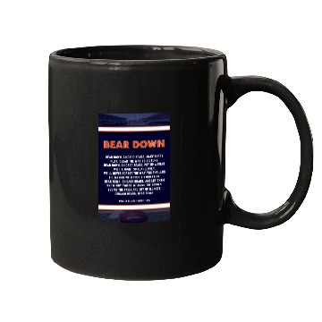 Discover Bear Down Lyrics Poster Mugs