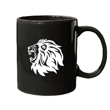 Discover roaring lion head Mugs