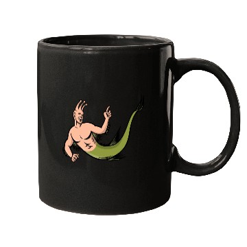 Discover Sea Monkey Pointing Mascot Mugs