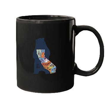 Discover Vintage California Bear EST 1850 Mugs