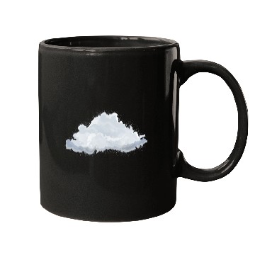 Discover single drawn fluffy white cloud Mugs