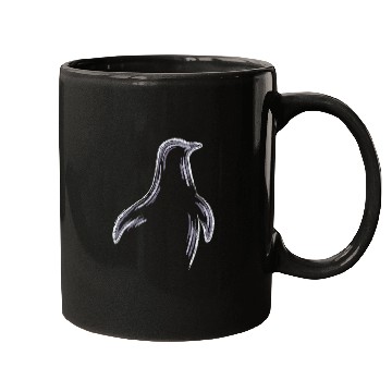 Discover Penguin Chalk Drawing Mugs