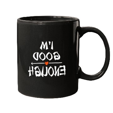 Discover Mirrored I am Good Enough Positive Mindset Yoga Me Mugs