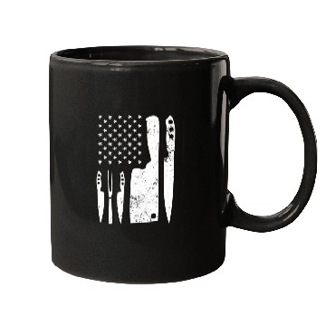 Discover Chef Knife - Patriotic Easter US Flag Mugs