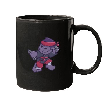 Discover Gorilla Monkey Ninja Samurai gift Mugs
