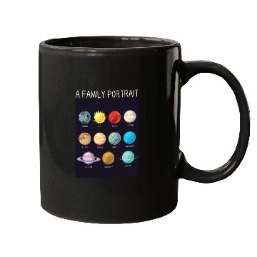 Discover Outer Space Nerd Solar System Planets Sun Moon Mugs