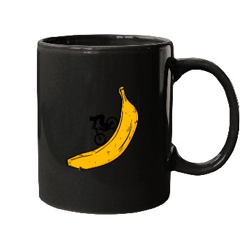 Discover banana downhill Biker Mugs