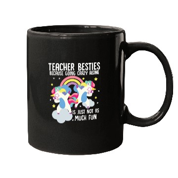 Discover Funny Teacher Besties Goin Crazy Preschool Teacher Mugs