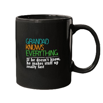 Discover GRANDAD KNOWS EVERYTHING - GIFT FOR GRANDAD - FUNN Mugs