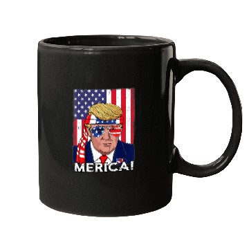 Discover 4th Of July Trump Merica USA Boys Girls Kids Mugs