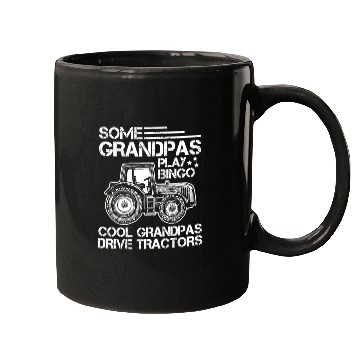 Discover Tractor Grandfather Farmer Ranch Grandparents Mugs