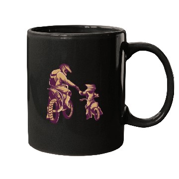 Discover Title: Motocross Dirt Bike Fathers Day Mugs