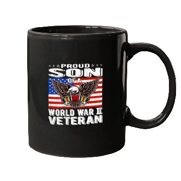Discover Proud Son of World War 2 Veteran Military Mugs