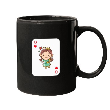 Discover Poker Queen Card Game Princess Mugs