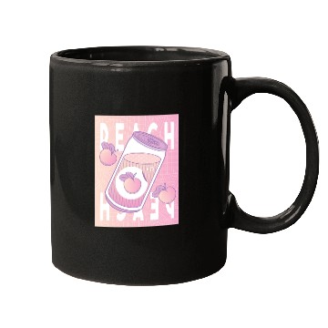 Discover Peach Drink Aesthetic Vaporwave Japan Mugs