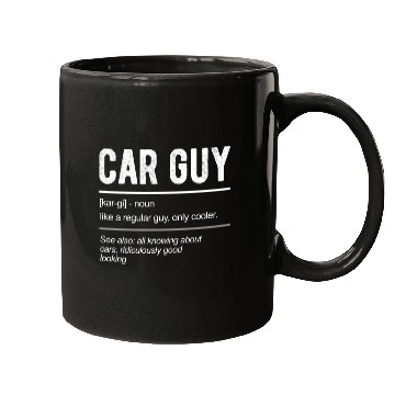 Discover Car Guy Definition Mugs