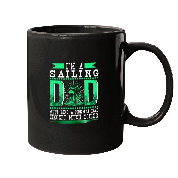 Discover Cool Sailing Dad Funny Sailor Gift Mugs