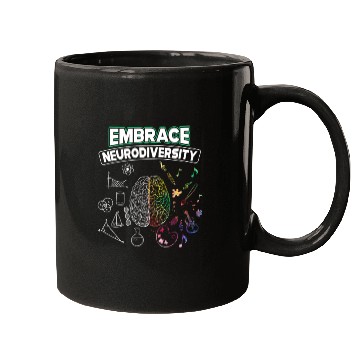 Discover Embrace Neurodiversity Brain Voice Mugs