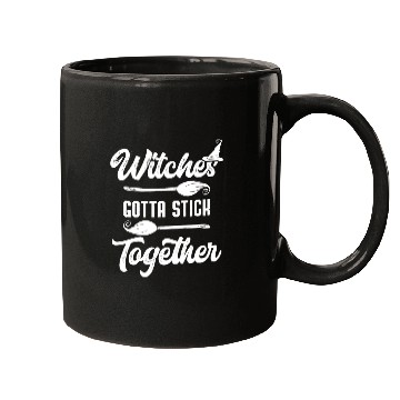 Discover Witches Gotta Stick Together Spooky Halloween Gift Mugs