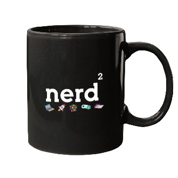 Discover Nerdy - Nerd Squared - Nerd Loves Science, Gaming Mugs