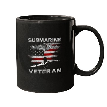 Discover Vintage US Navy Submarine Service Veteran Mugs