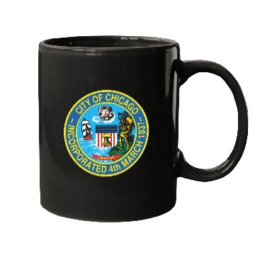 Discover Seal of Chicago, Illinois Mugs