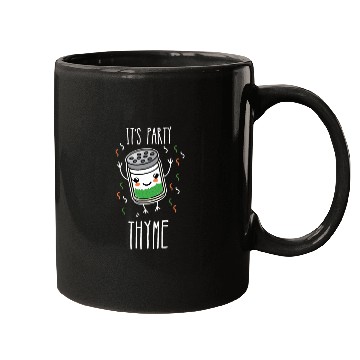 Discover It's Party Thyme Herb Pun Mugs