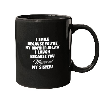 Discover BROTHER IN LAW FUNNY Mugs