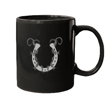 Discover Horseshoe Wrapped in Barbed Wire Mugs
