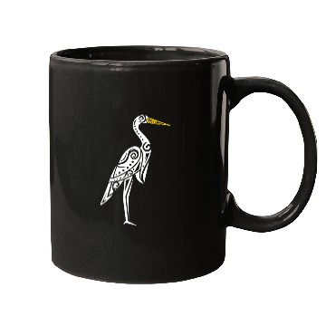 Discover Maori Kotuku White Heron Polynesian T Tattoo Mugs