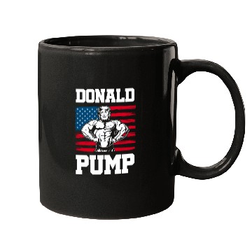 Discover Donald Pump Trump Workout Patriotic Fitness Gym Fu Mugs