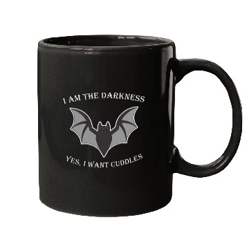 Discover I Am The Darkness Cute Bat Halloween Mugs