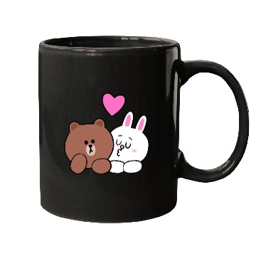 Discover Cute Brown Bear Cony Bunny Rabbit Lean On Me I Lov Mugs