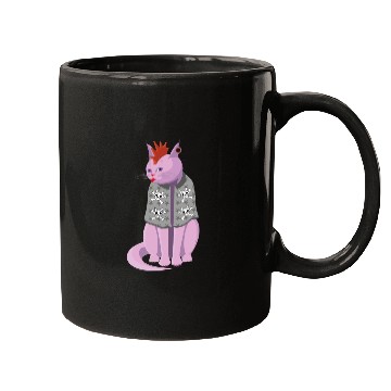 Discover Punk Rock Cat Mugs