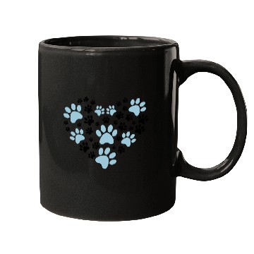 Discover Heart of paws - Dog & Cat lover gift - Pawprint Mugs