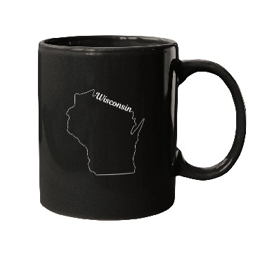 Discover Wisconsin State Pride USA Map Mugs