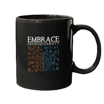 Discover Embrace ADHD Autism ASD Neurodiversity Mugs