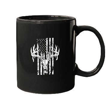Discover Deer Hunting USA Flag Mugs
