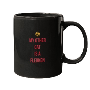 Discover Captain Marvel My Other Cat Is A Flerken Bold Logo Mugs