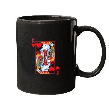 Discover Halloween Playing Card Costume KING OF HEARTS Mugs