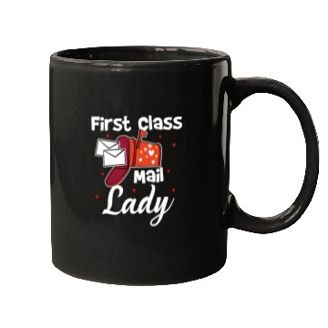 Discover First Class Mail Lady Mugs