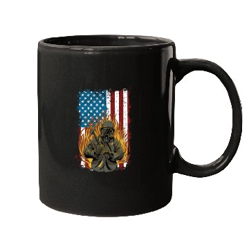Discover Firefighter Fire Department Thin Red Line Fireman Mugs